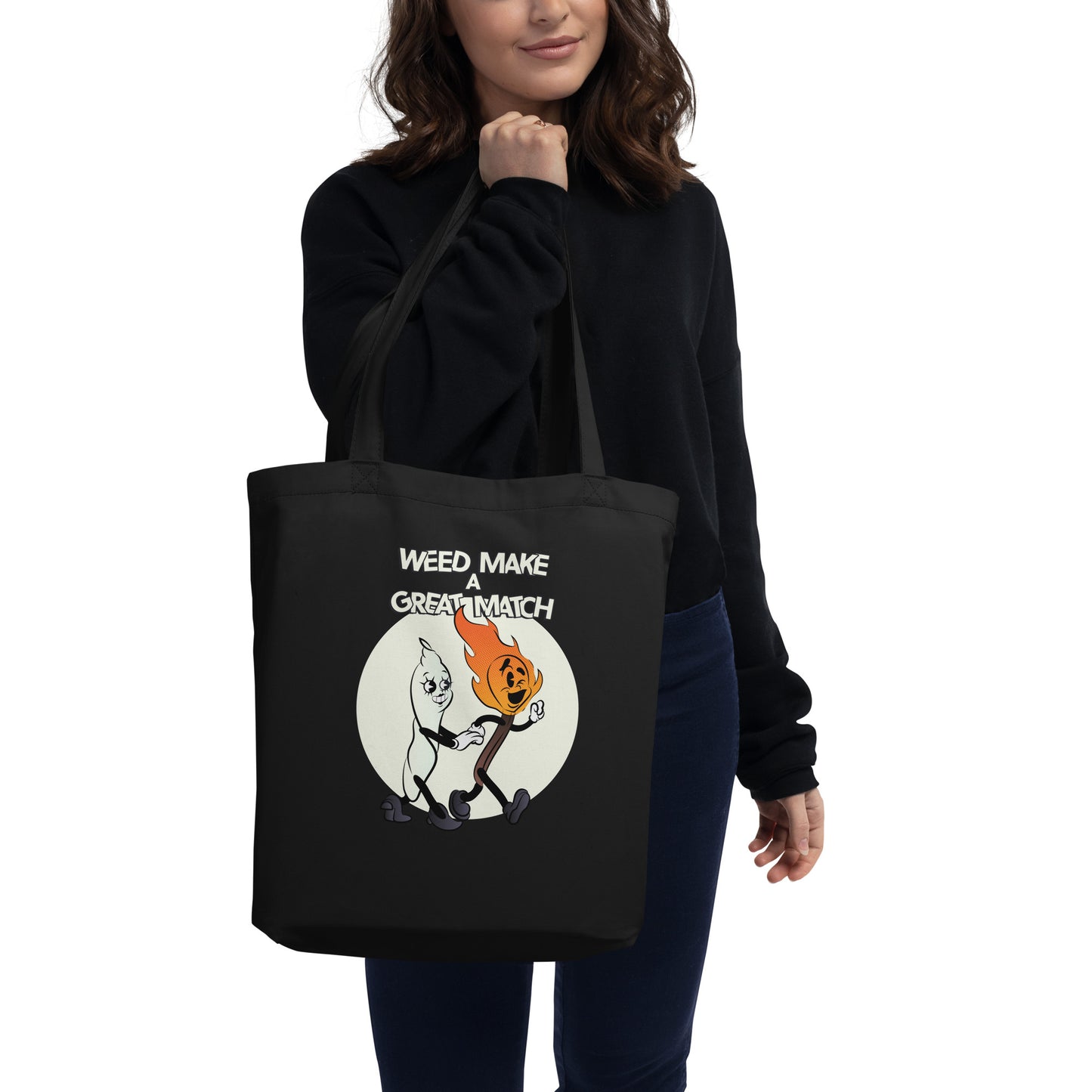 Weed Make a Great Match Eco Tote Bag by Sen.Tries