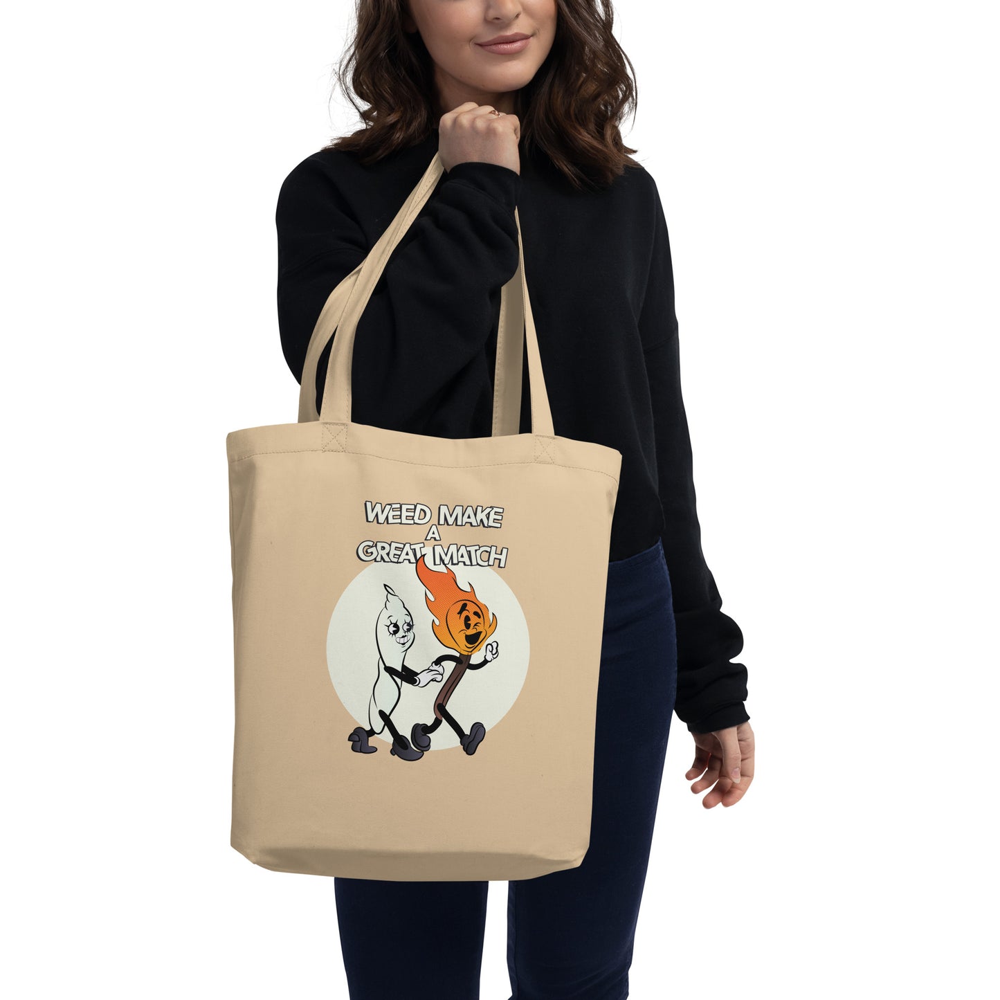 Weed Make a Great Match Eco Tote Bag by Sen.Tries