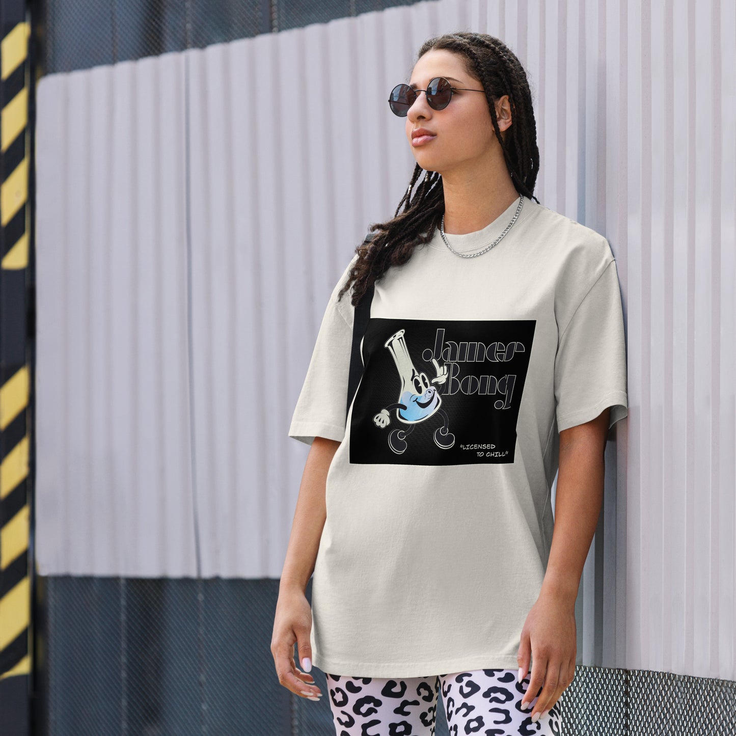 Licensed to Chill Oversized faded t-shirt by Sen.Tries