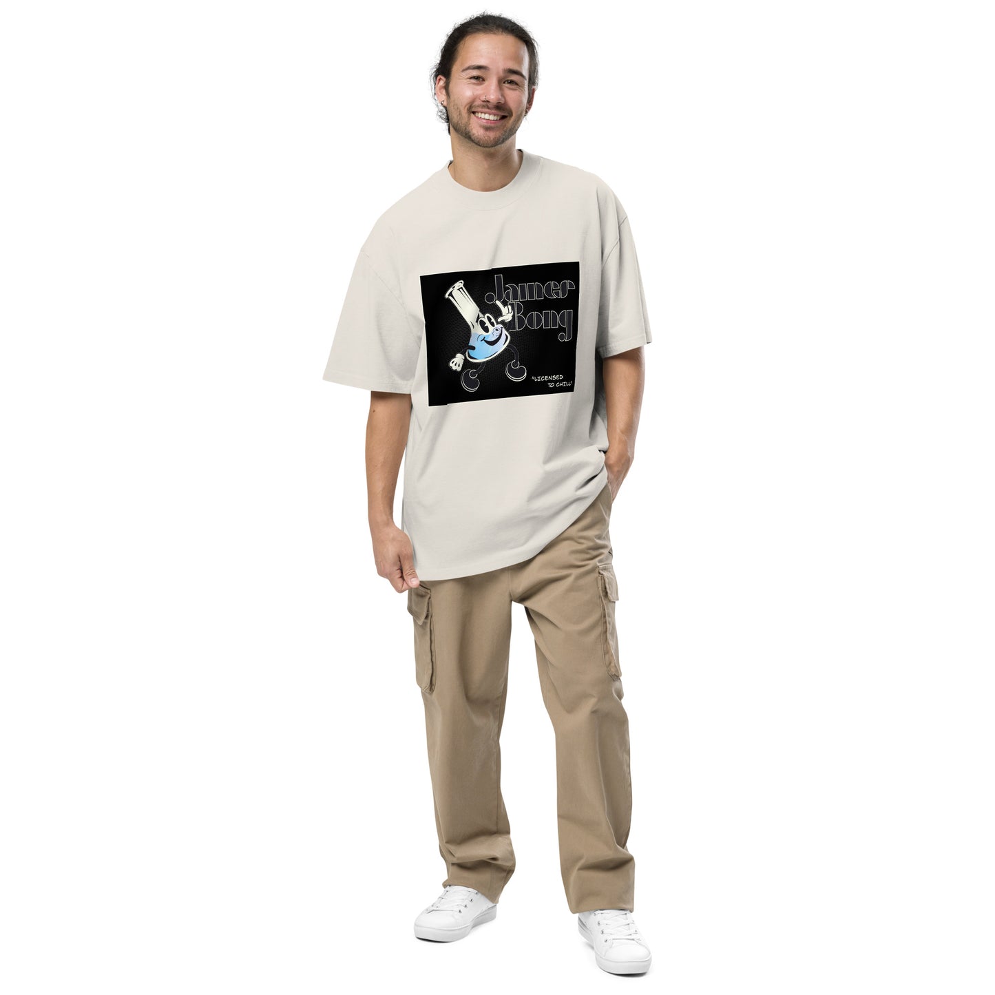 Licensed to Chill Oversized faded t-shirt by Sen.Tries