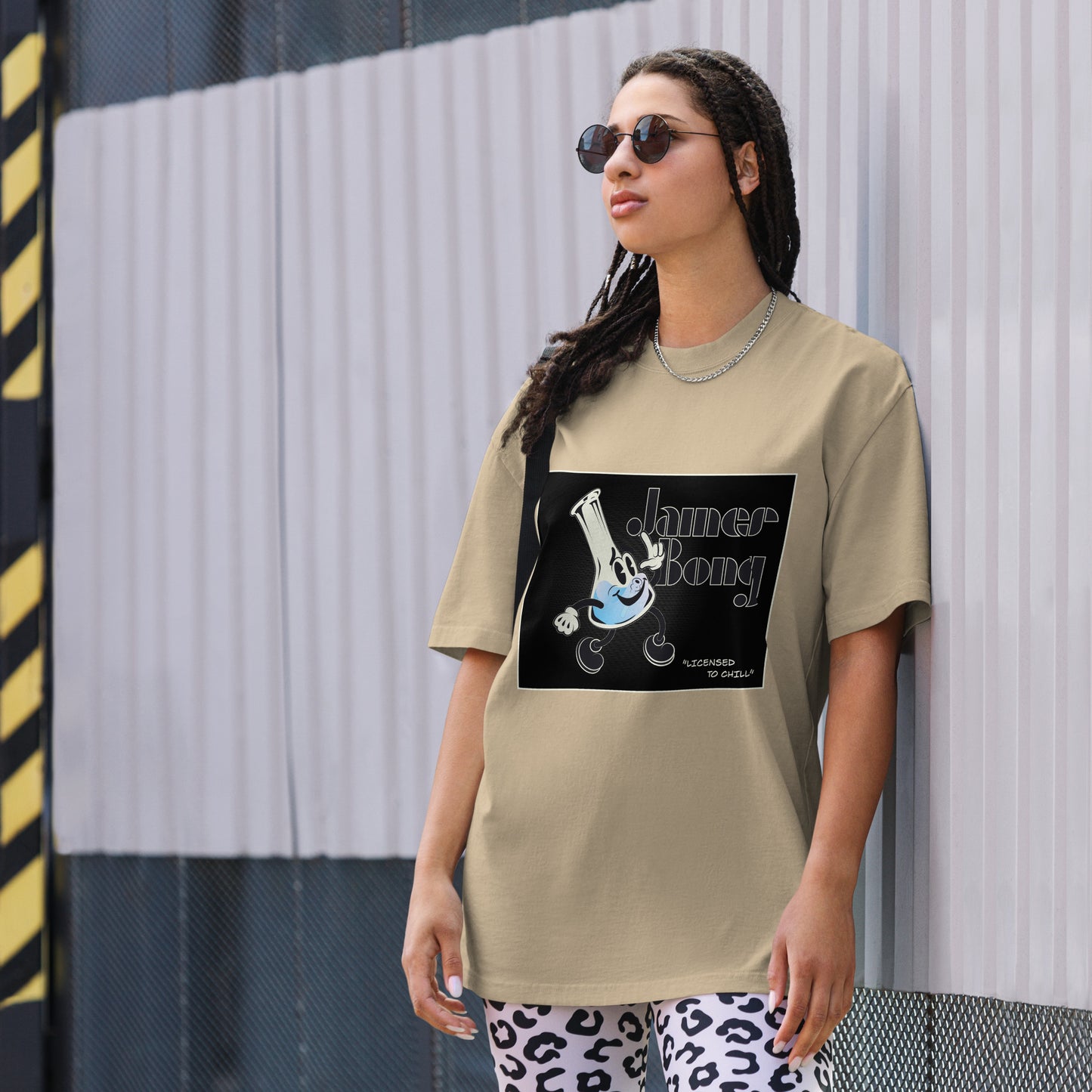 Licensed to Chill Oversized faded t-shirt by Sen.Tries