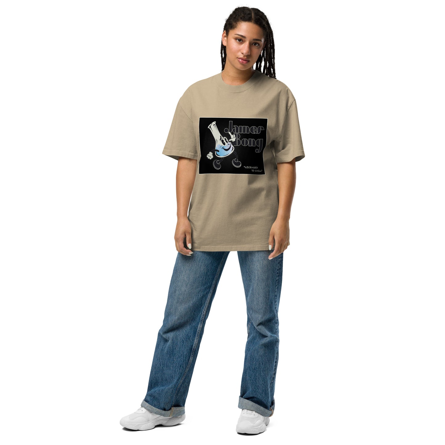 Licensed to Chill Oversized faded t-shirt by Sen.Tries