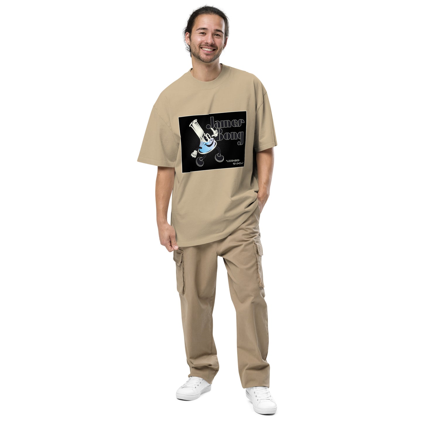 Licensed to Chill Oversized faded t-shirt by Sen.Tries