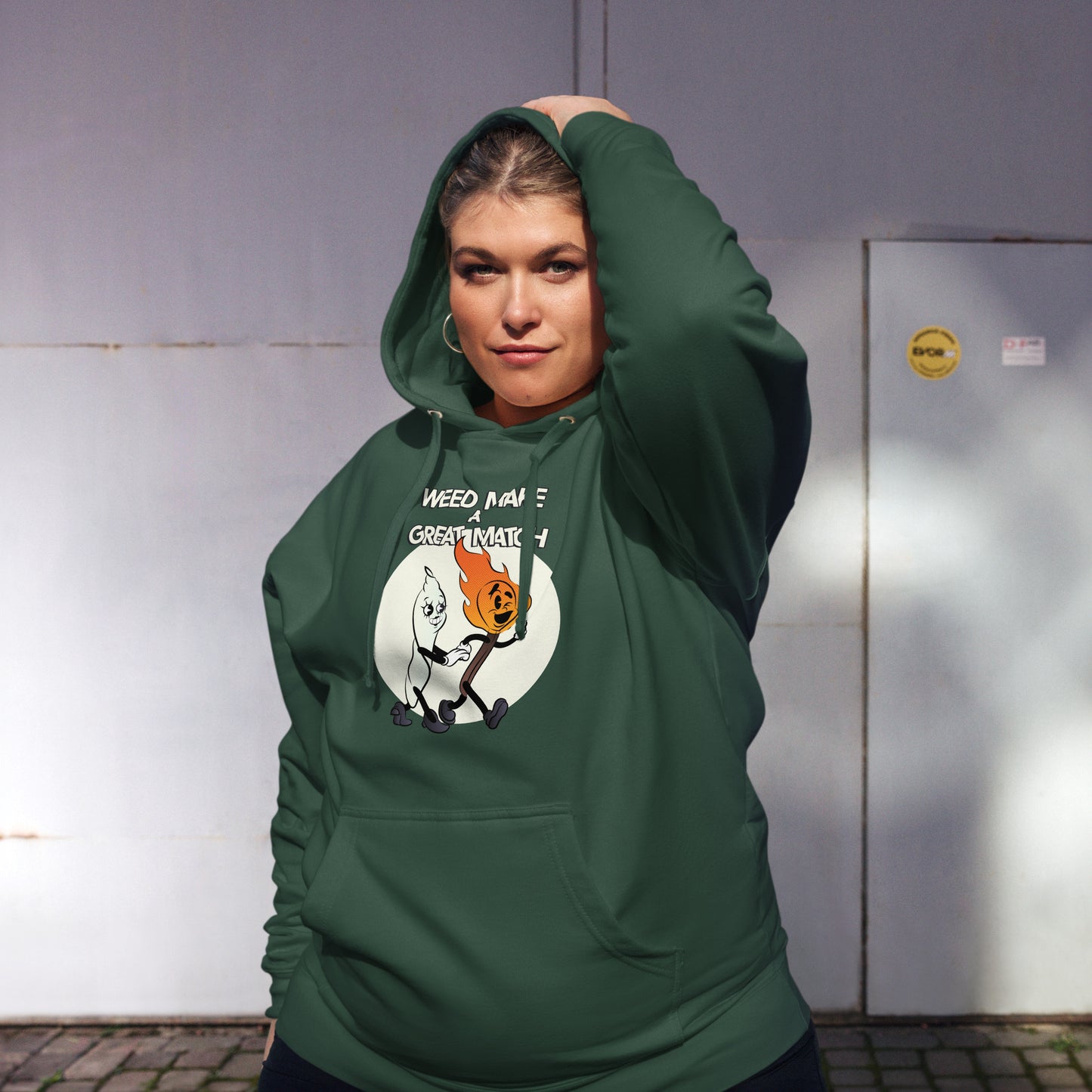 Weed Make a Great Match Unisex midweight hoodie by Sen.Tries