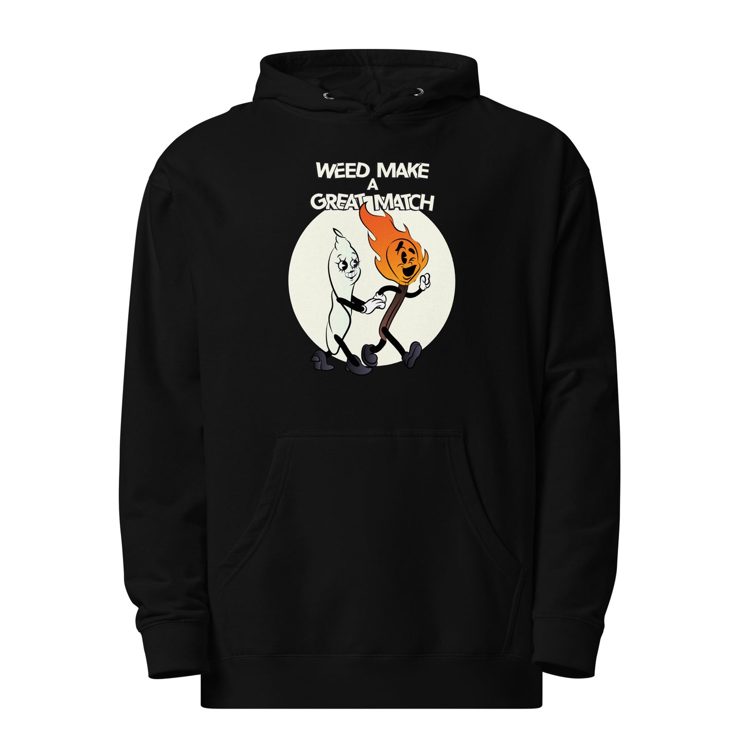 Weed Make a Great Match Unisex midweight hoodie by Sen.Tries