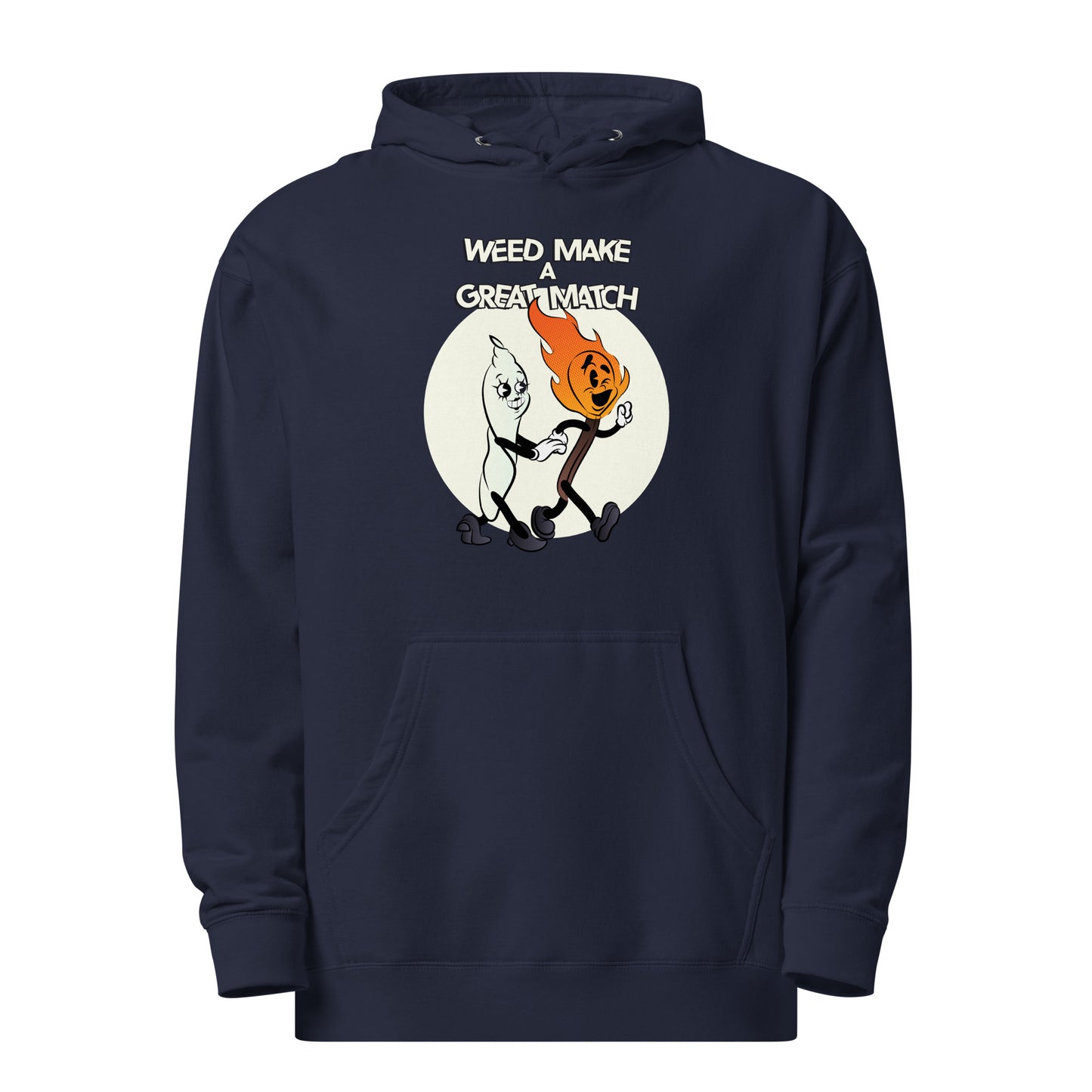 Weed Make a Great Match Unisex midweight hoodie by Sen.Tries