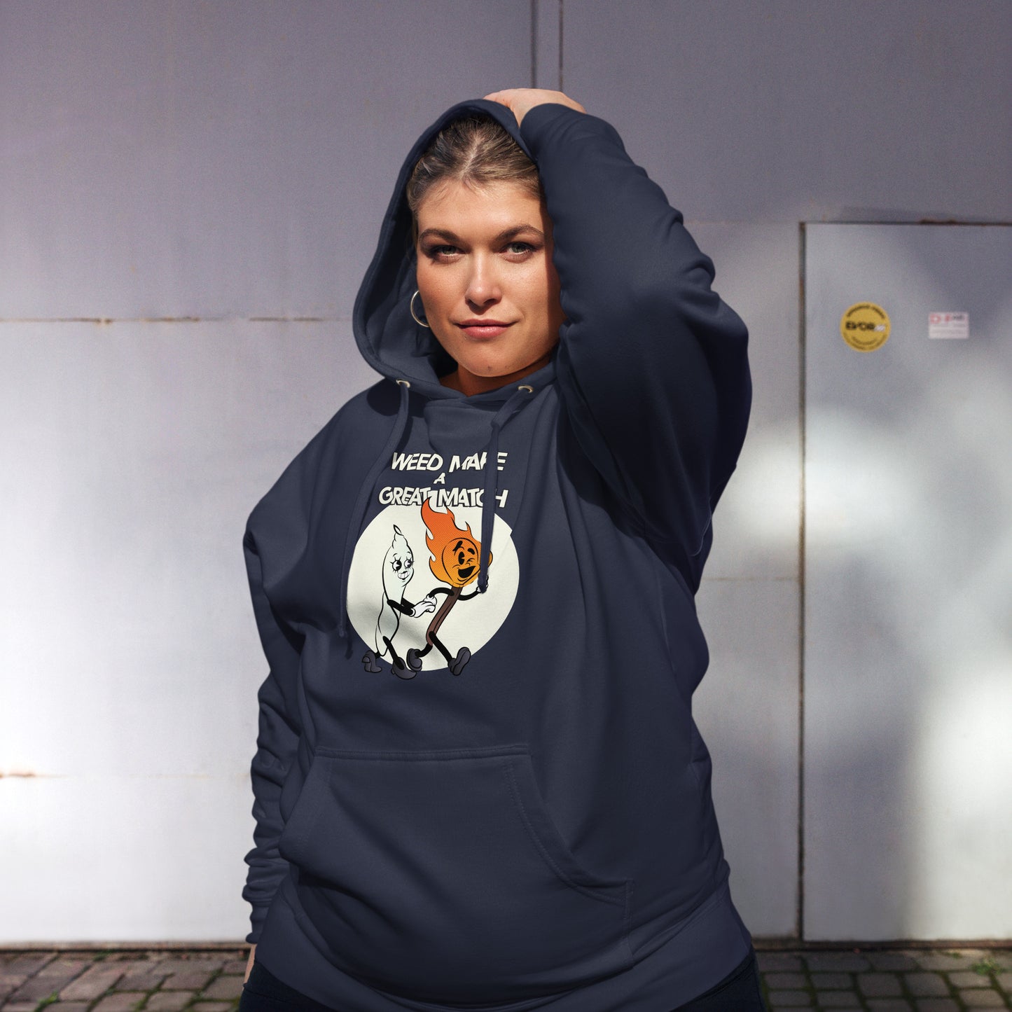 Weed Make a Great Match Unisex midweight hoodie by Sen.Tries