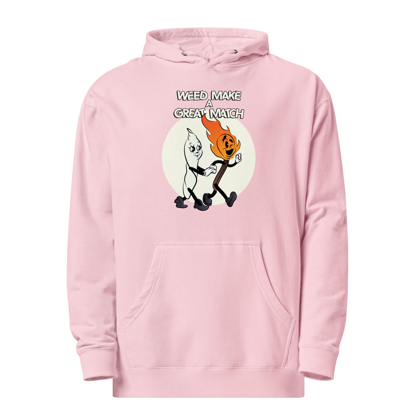 Weed Make a Great Match Unisex midweight hoodie by Sen.Tries