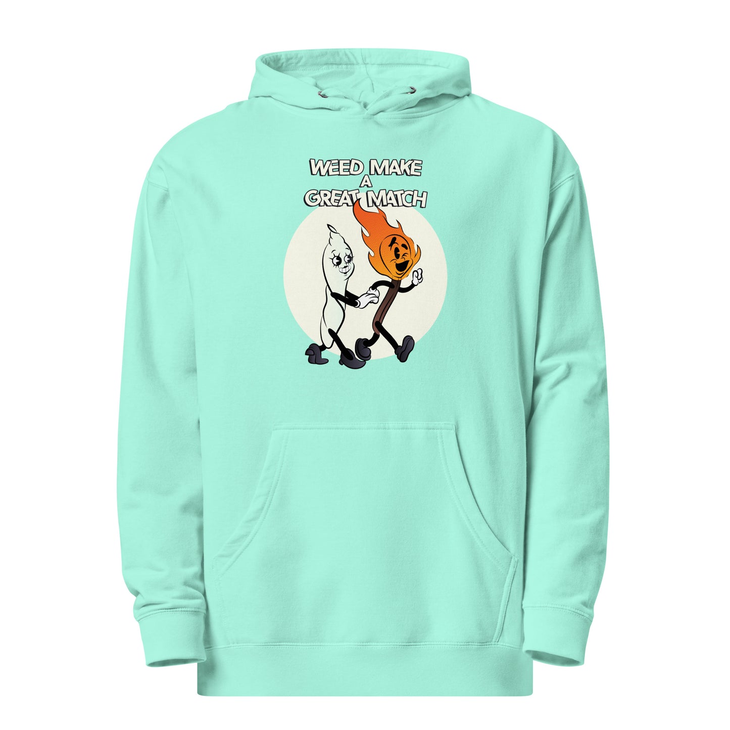 Weed Make a Great Match Unisex midweight hoodie by Sen.Tries