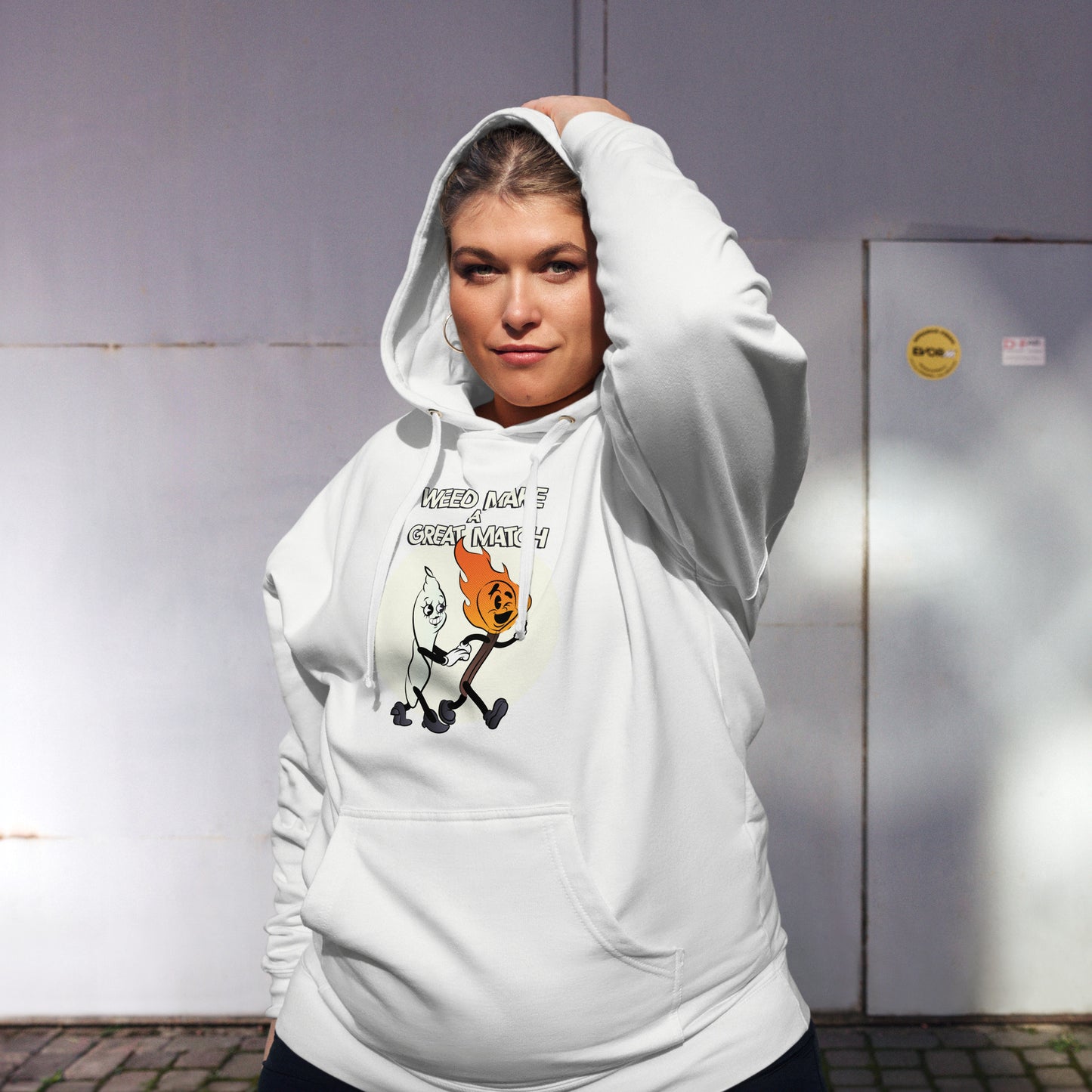 Weed Make a Great Match Unisex midweight hoodie by Sen.Tries