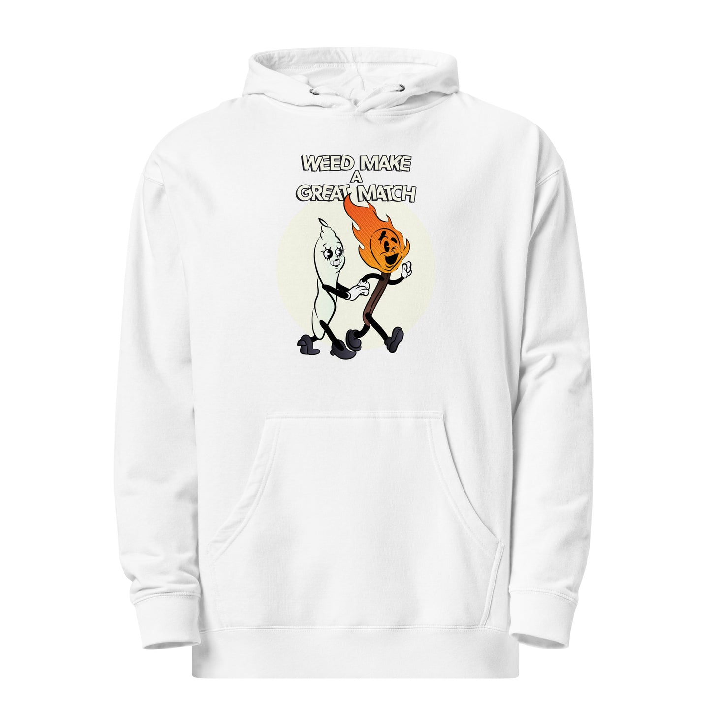 Weed Make a Great Match Unisex midweight hoodie by Sen.Tries