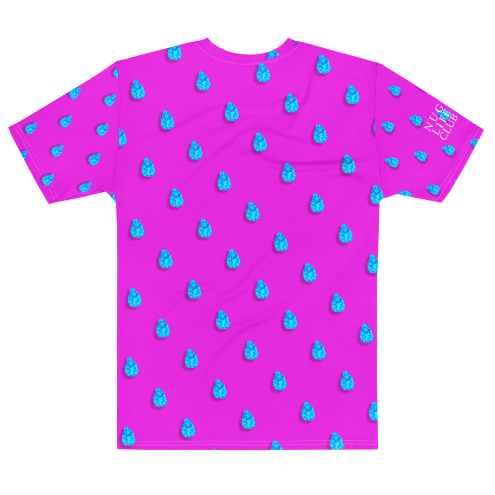 Blue Nug on Pink Tee