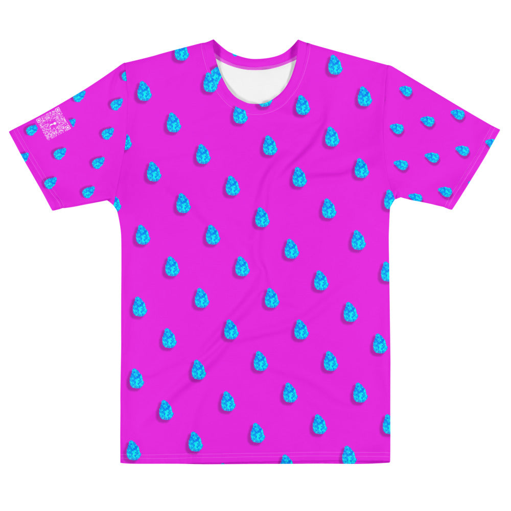 Blue Nug on Pink Tee