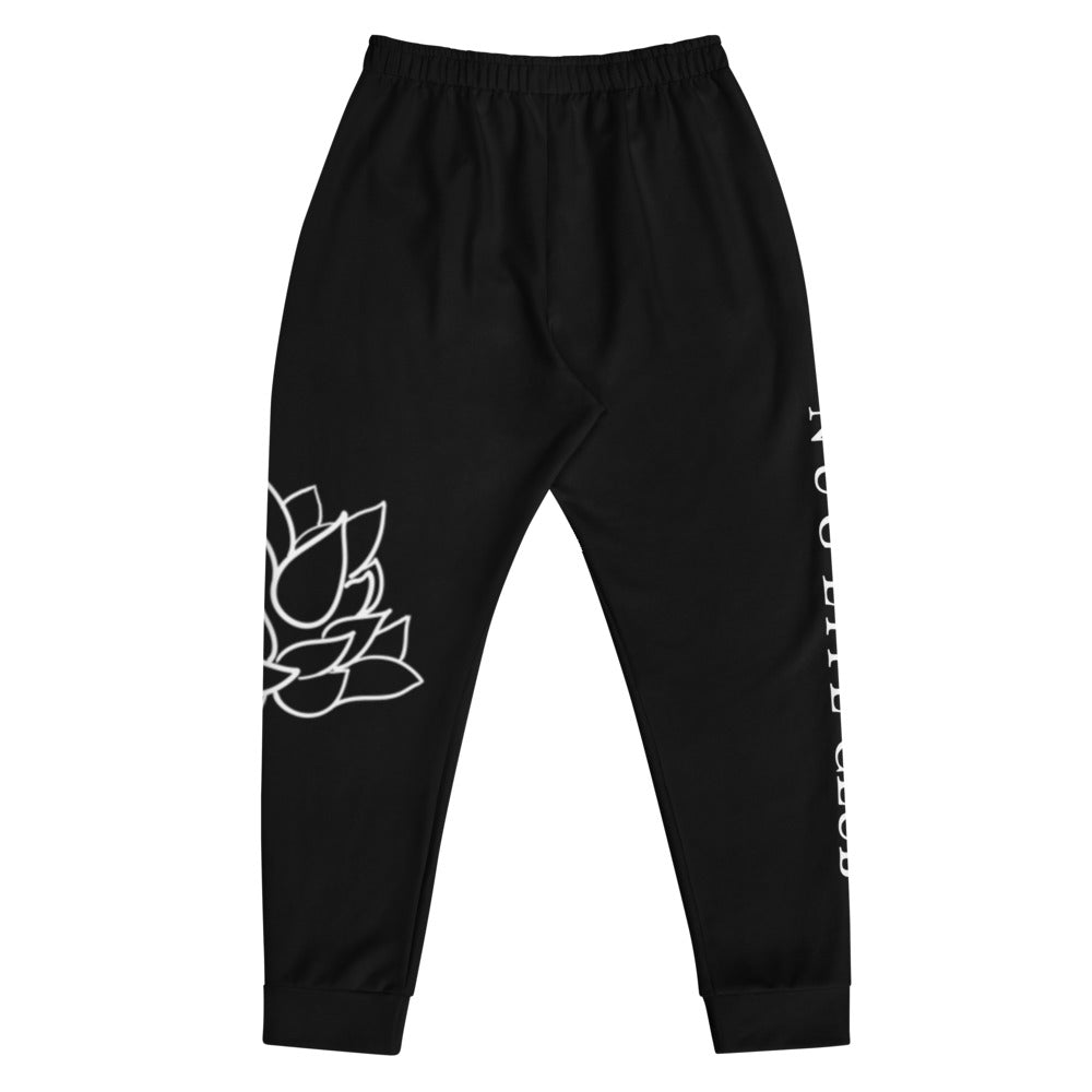 Black Flower Joggers