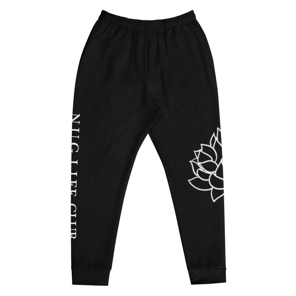 Black Flower Joggers