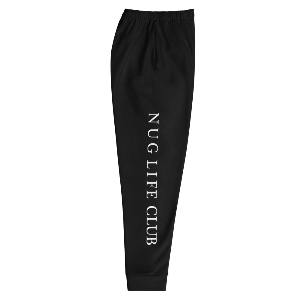 Black Flower Joggers