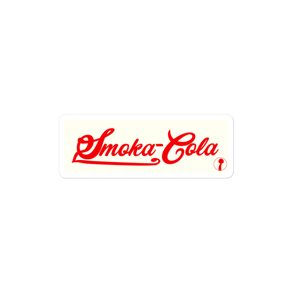 Smoke a Cola Sticker (White)