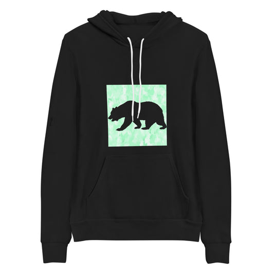 Green California Bear Hoodie