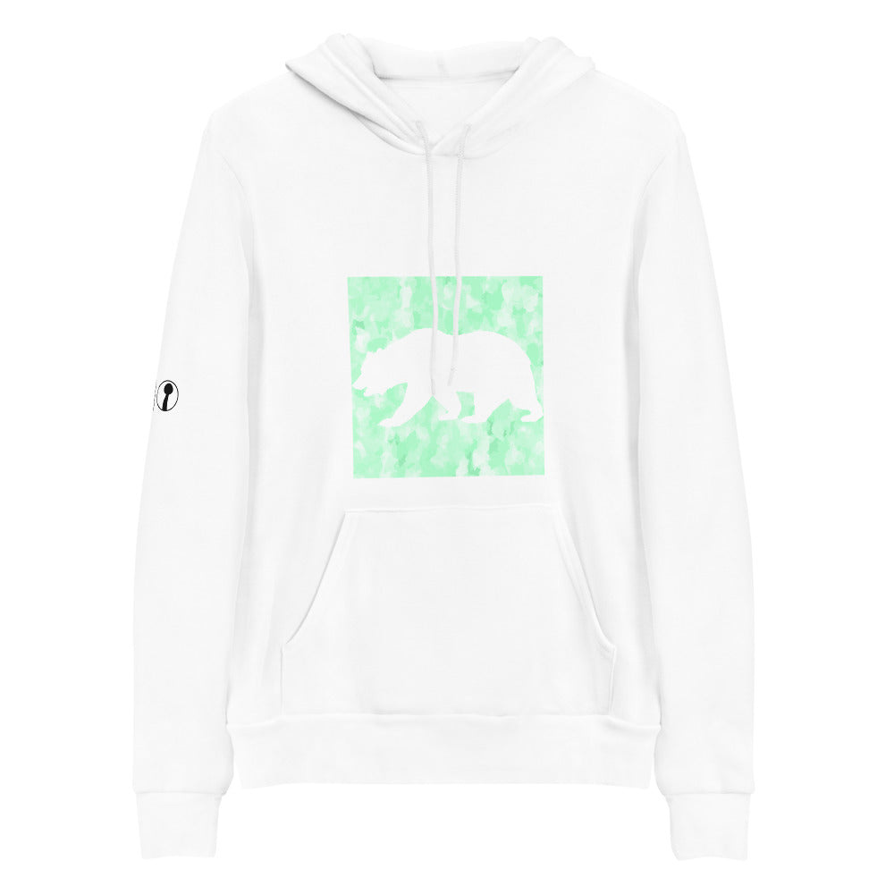 Green California Bear Hoodie